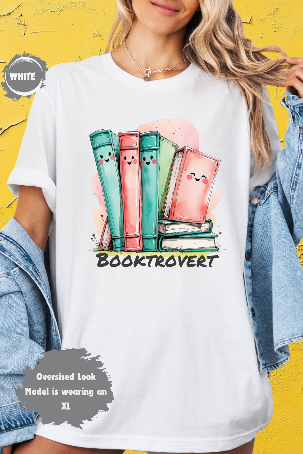 Booktrovert Introvert Book Lover Quiet Reading Smiling Books