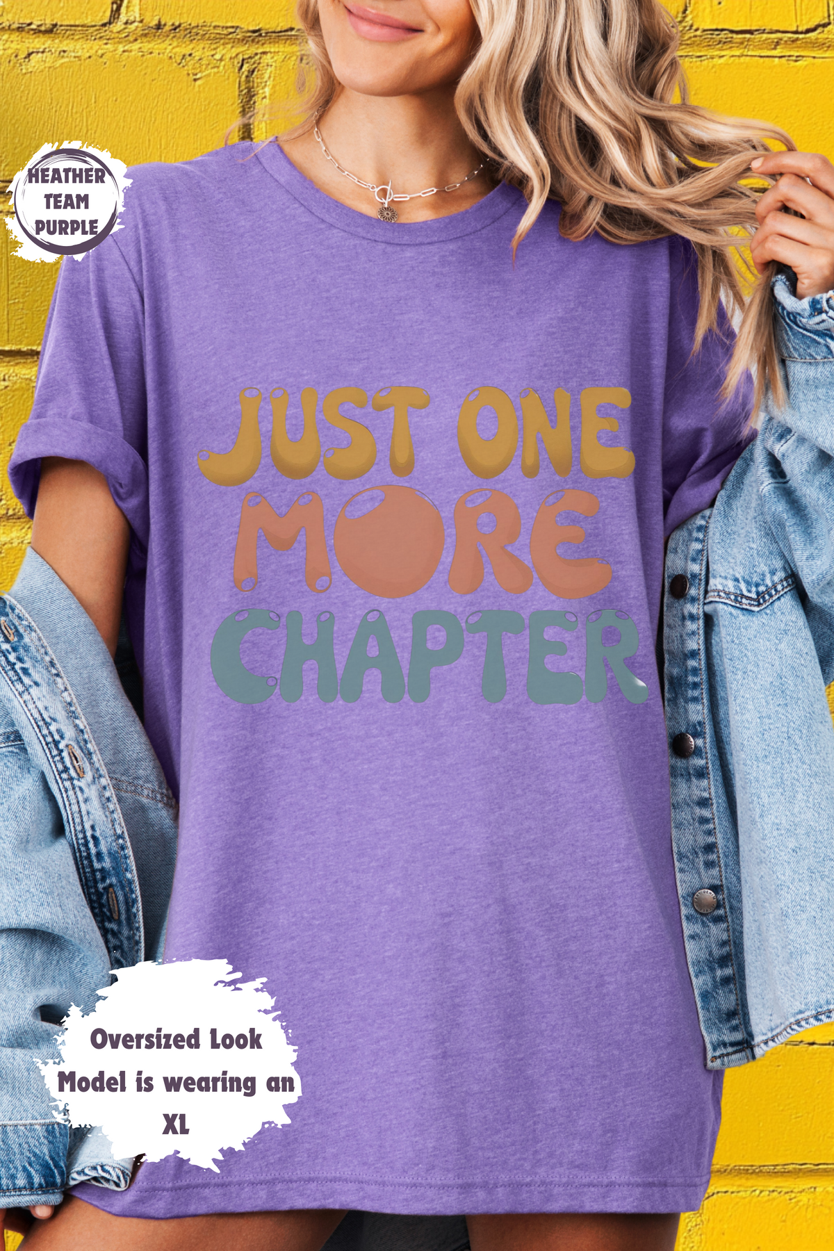 Just One More Chapter Reading Novelty Bookworm Book Enthusiast