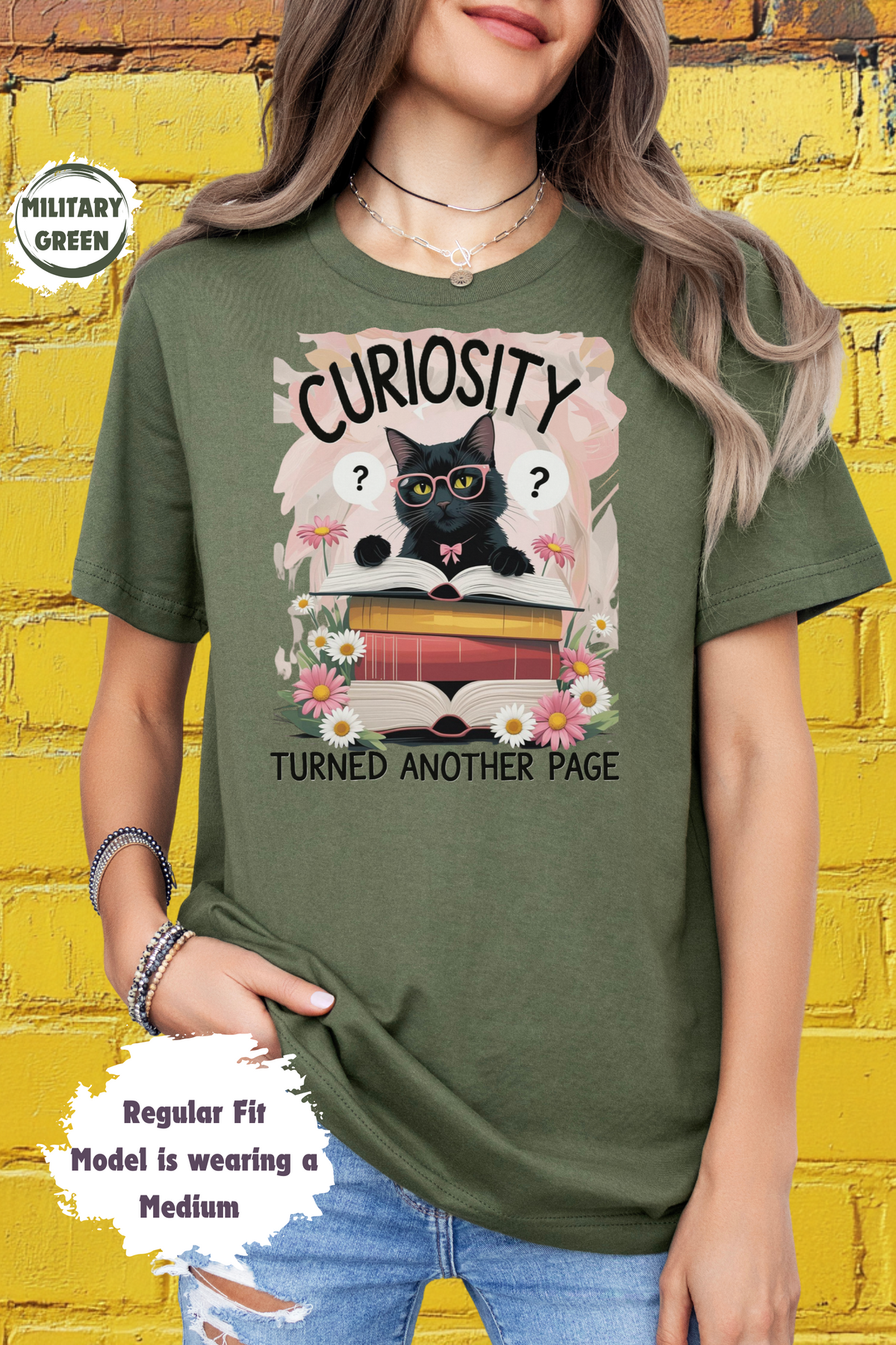 Curious Black Cat Book Reader Curiosity Turned Another Page Bookworm