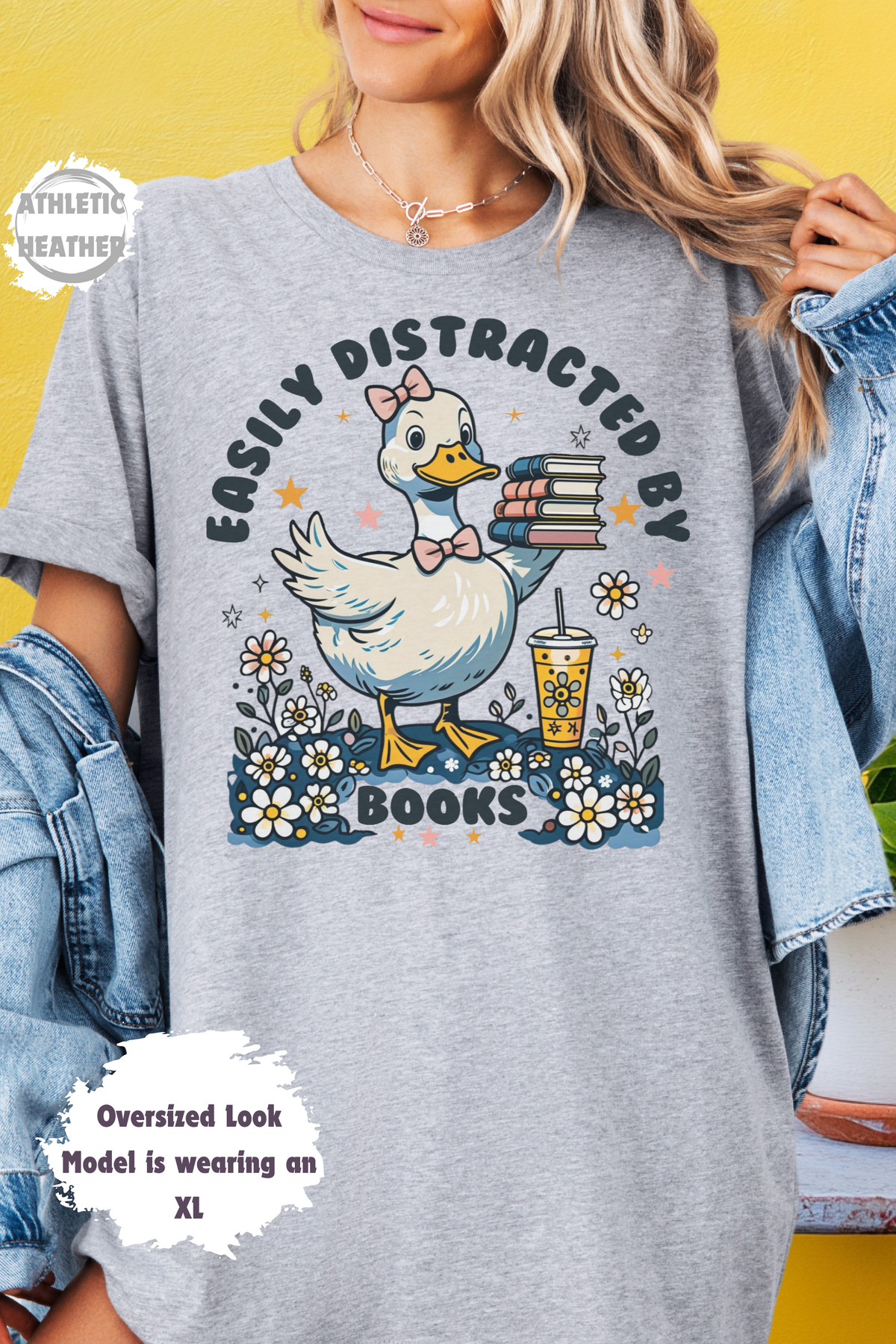 Funny Book Lover Easily Distracted by Books Silly Goose