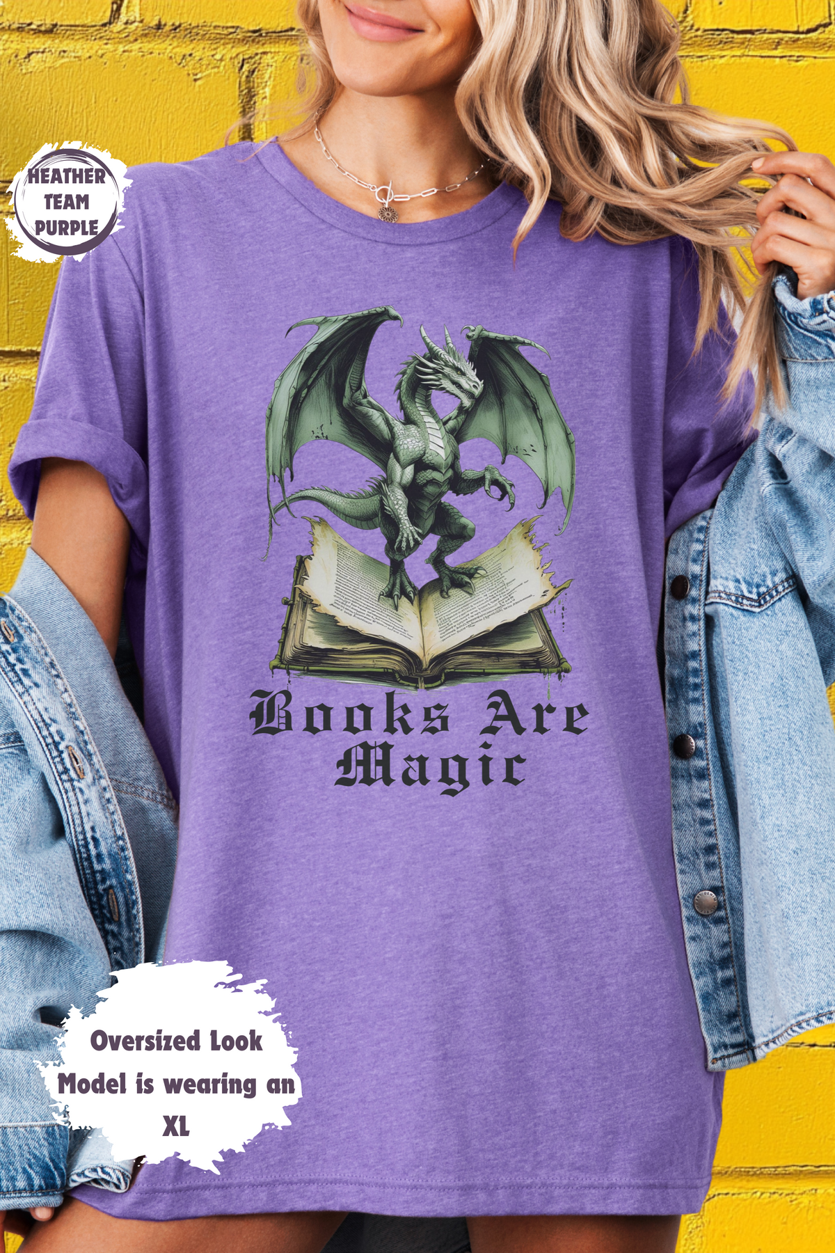 Dragon Fantasy Reader Books are Magic Mythical Creature Bookworm