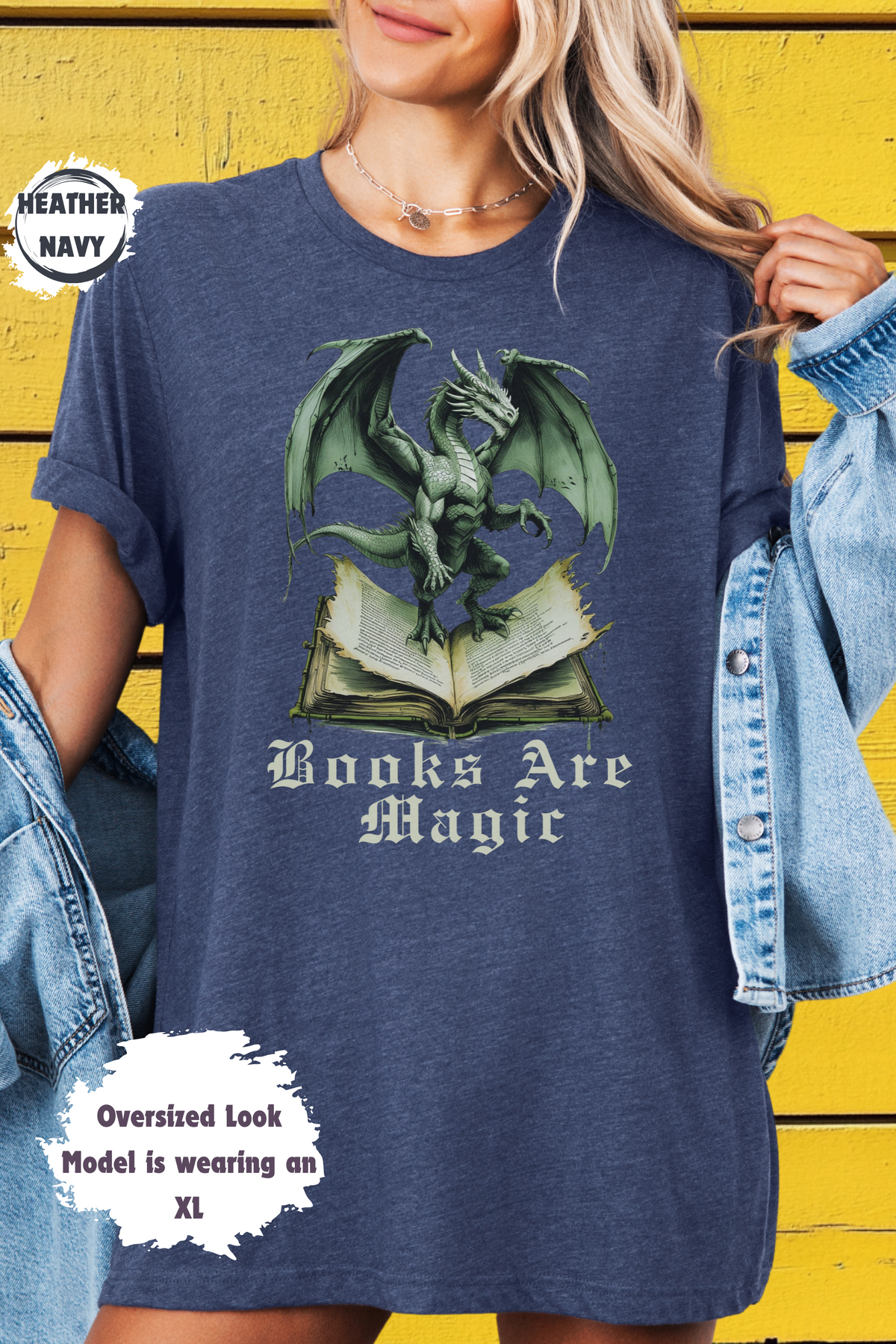 Dragon Fantasy Reader Books are Magic Mythical Creature Bookworm