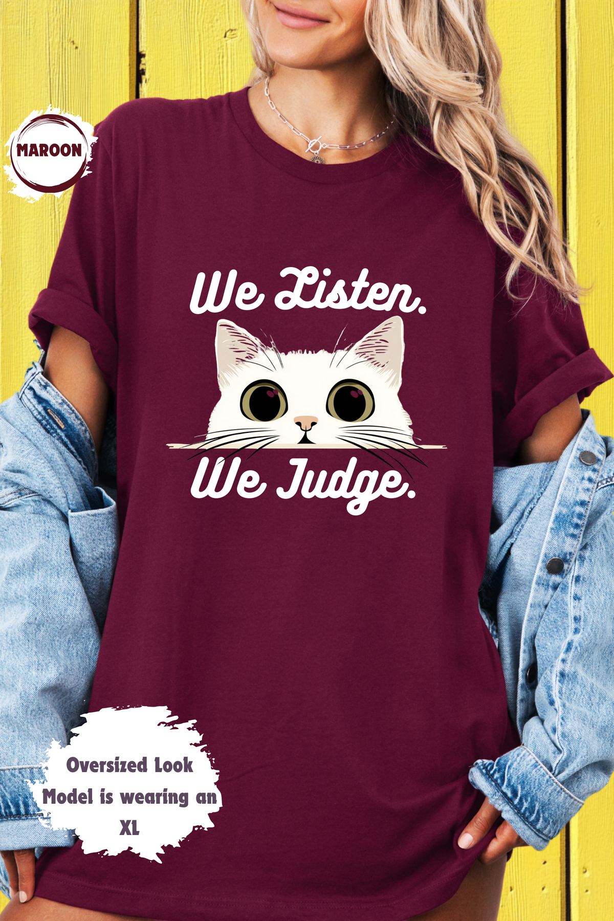 Cat Eyes We Listen We Judge Graphic Cat Top #welistenandwedontjudge #wlawdj