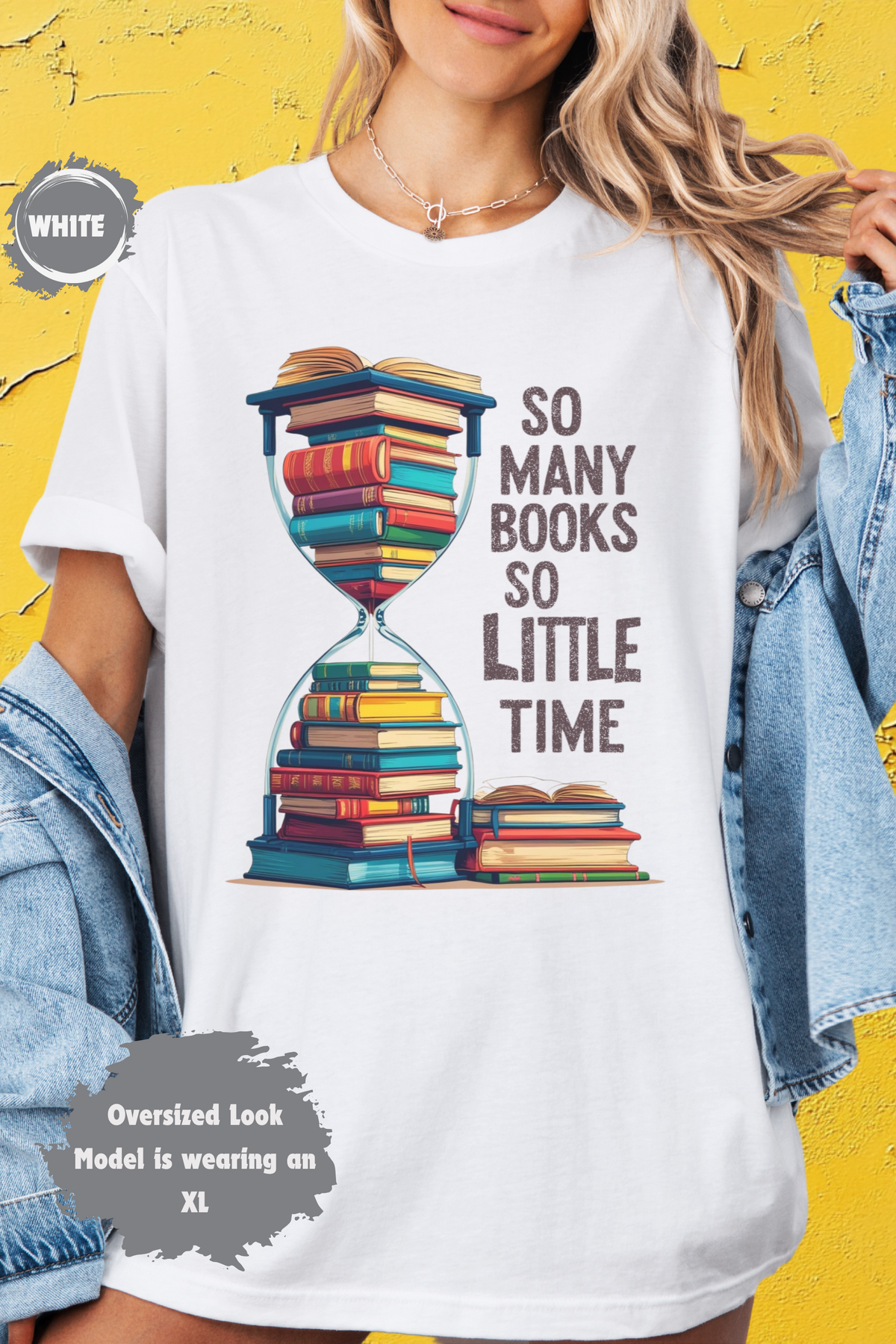So many Books so little time Hourglass T-shirt Books Lover Gift Reading Tee Bookworm Shirt Literary Gift Short Sleeve Tee Unisex Jersey Tee