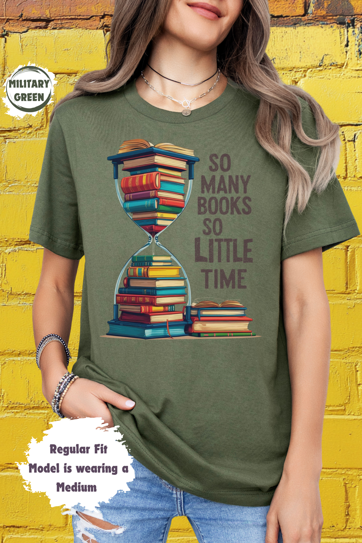 So many Books so little time Hourglass T-shirt Books Lover Gift Reading Tee Bookworm Shirt Literary Gift Short Sleeve Tee Unisex Jersey Tee