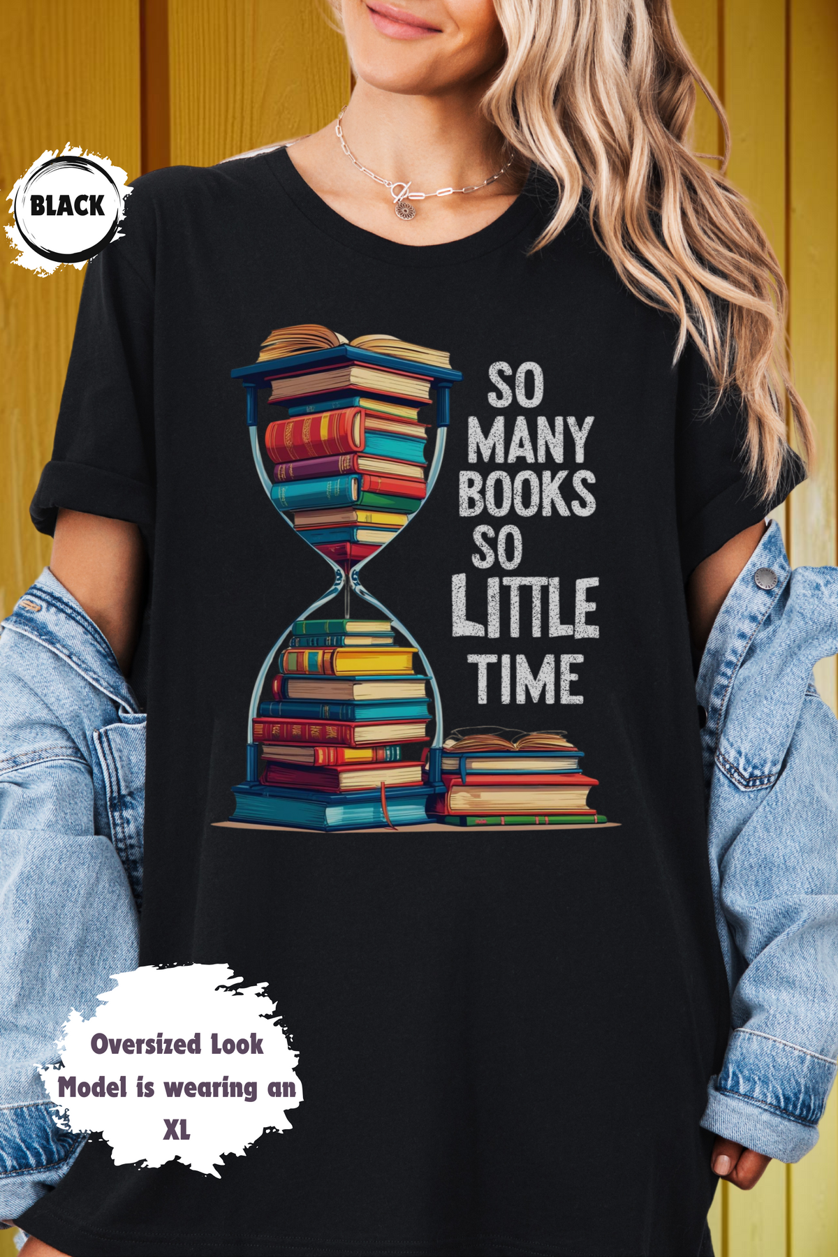 So many Books so little time Hourglass T-shirt Books Lover Gift Reading Tee Bookworm Shirt Literary Gift Short Sleeve Tee Unisex Jersey Tee