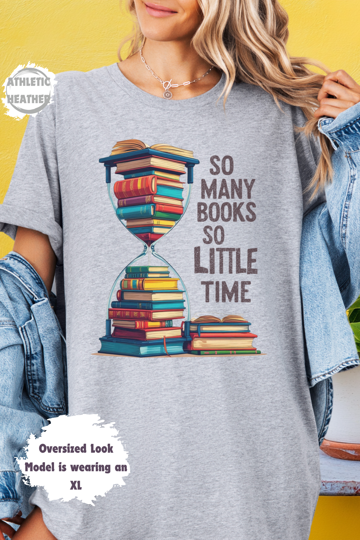 So many Books so little time Hourglass T-shirt Books Lover Gift Reading Tee Bookworm Shirt Literary Gift Short Sleeve Tee Unisex Jersey Tee