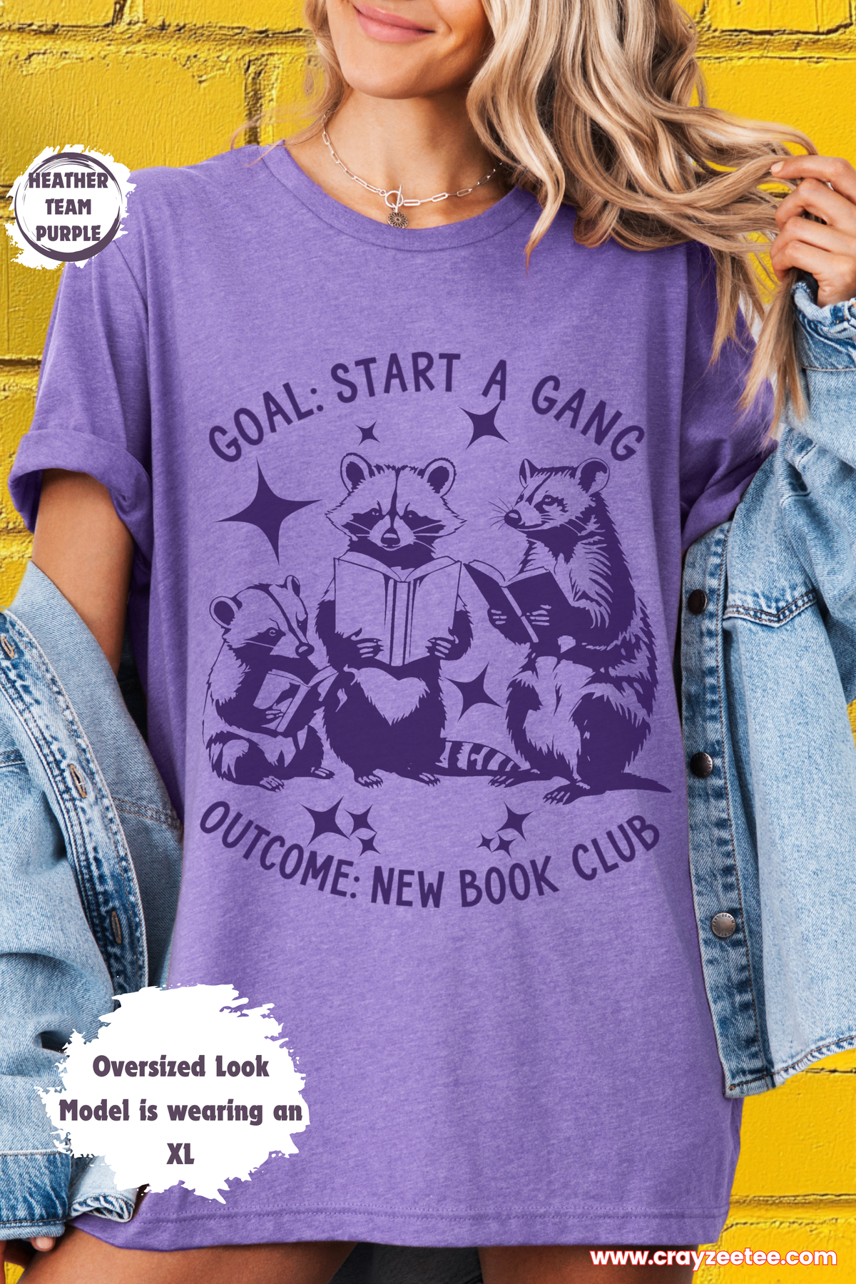 Start a Gang Ended Up With a Book Club Trash Panda T-Shirt