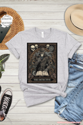 The Detective skeletal noir figure Tarot TShirt bold reader Shirt Top bibliophile Gift design for mystery fans and gothic lovers
